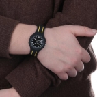 Sector Speed 3h 37mm blk dial blk st uomo R3251514009