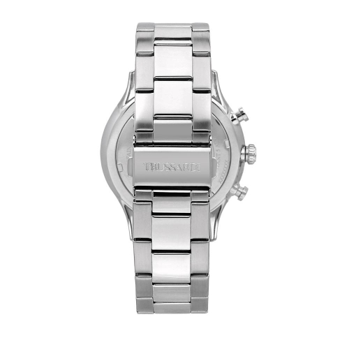 Trussardi T-complicity 45mm chr silver dial br ss