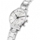 Trussardi T-complicity 45mm chr silver dial br ss