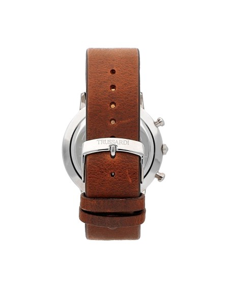 Trussardi T-gentleman 43mm mul blk dial l.brown s