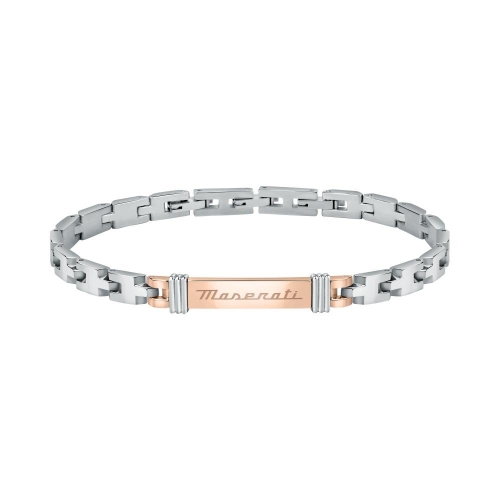 Bracciale MASERATI uomo acciaio / oro rosa