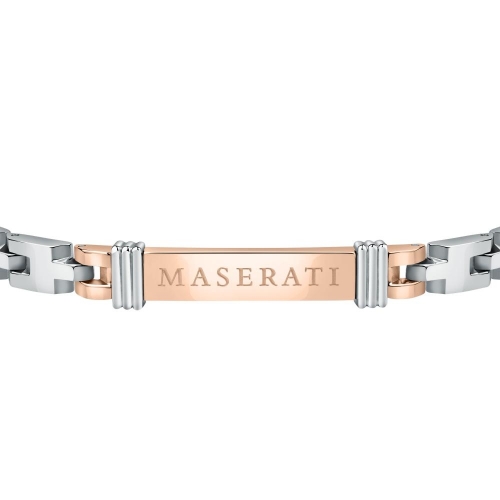 Bracciale MASERATI uomo acciaio / oro rosa