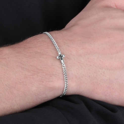 Morellato Mister br ss cross + black diamonds uomo SANF01