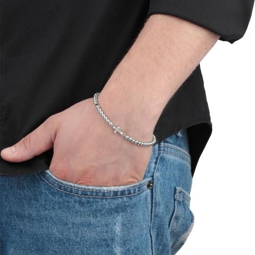 Morellato Mister br ss boules cross + wht diamonds uomo SANF02