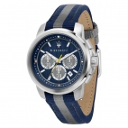 Maserati Royale 45mm chr blue dia blue+gra st uomo R8871637001