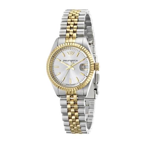 Philip Watch Caribe 31mm 3h white silver d...