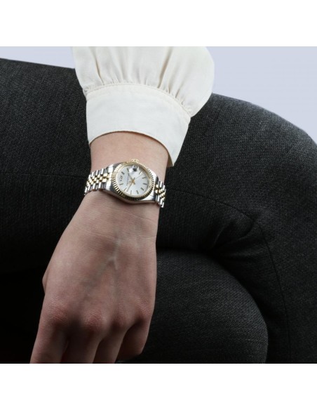 Philip Watch Caribe 31mm 3h white silver d bracelet