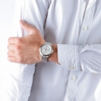 Orologio PHILIP WATCH uomo Blaze data acciaio / bianco