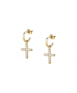 Morellato Passioni earrings ss+ip gold wcrystal