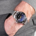 Maserati Sfida 44mm 3h blue+blk dial br ss maschile R8853140001