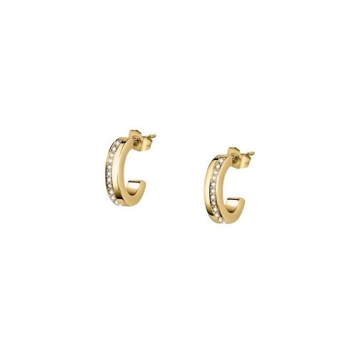 Morellato Creole earrings ss+ip gold wcrystal