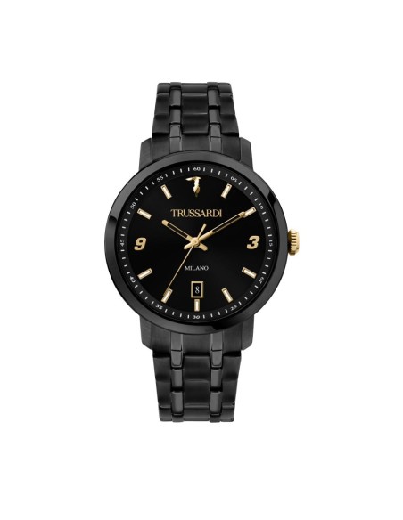 Orologio TRUSSARDI uomo T-couple data acciaio nero