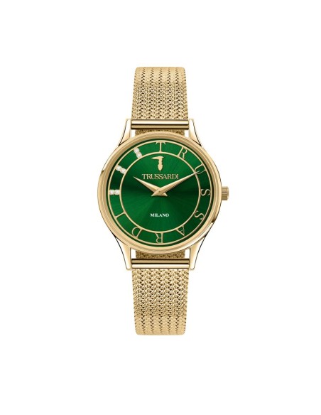 Orologio TRUSSARDI donna T-star tempo acciaio dorato / verde