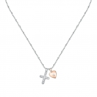 Collana MORELLATO donna Passioni croce strass / cuore