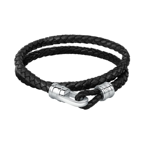 Bracciale MORELLATO uomo Moody pelle nero /...