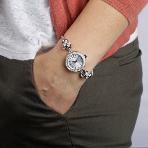 Morellato Drops 2h silver dial br. 2 beads donna R0153122507