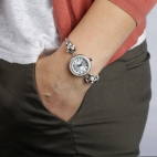 Morellato Drops 2h silver dial br. 2 beads donna R0153122507