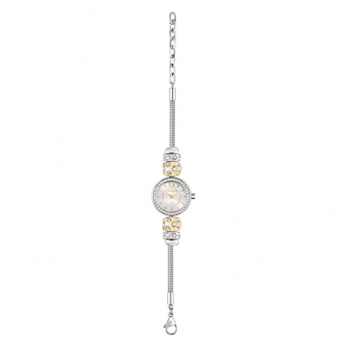 Morellato Drops 26mm 2h w. sil dial br 4drops ss+y donna