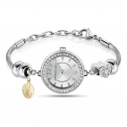 Morellato Drops 26mm 2h silver dial br ss 4 bead donna