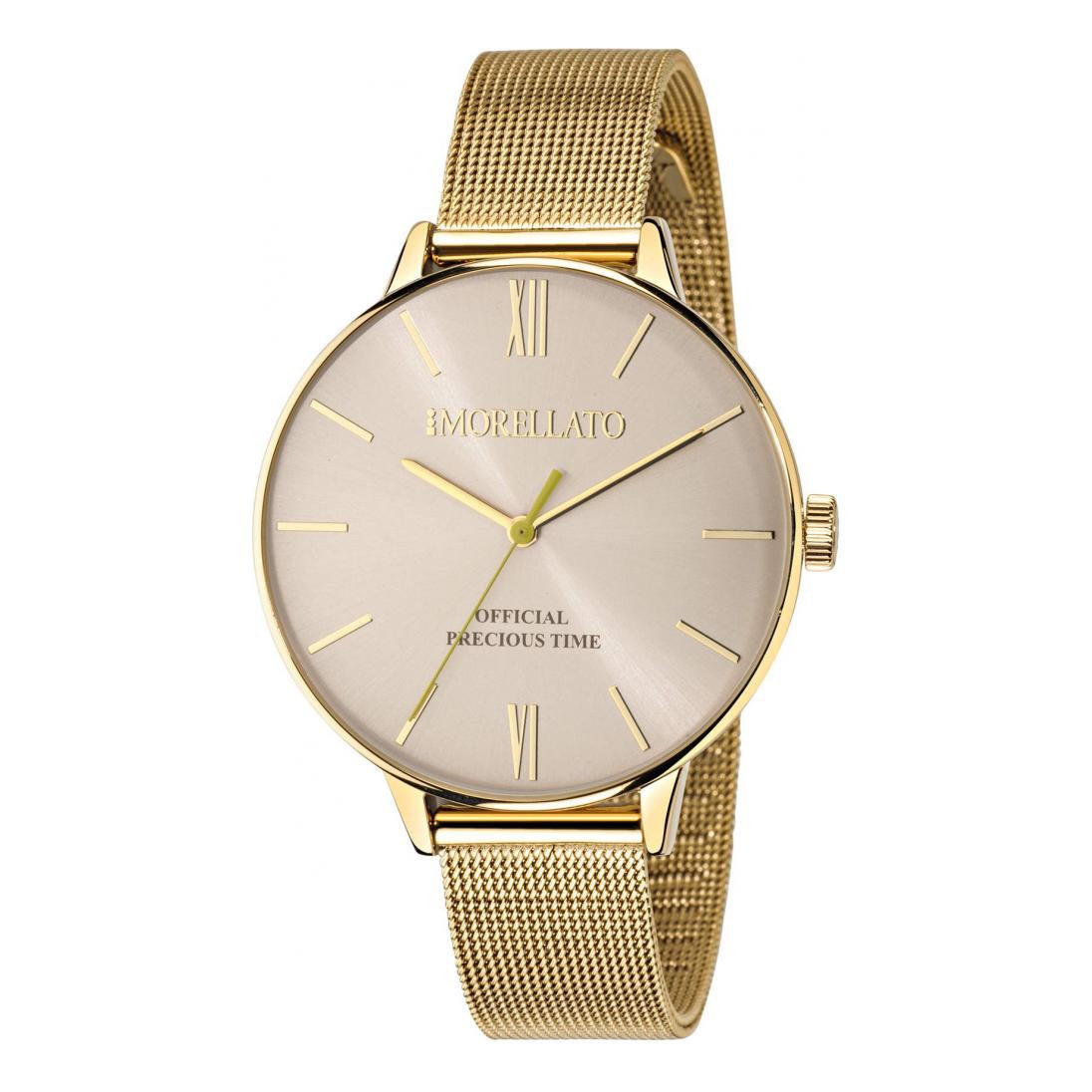 Orologi donna: orologio donna Morellato Ninfa 36mm 3h silver dial mesh yg  R0153141519