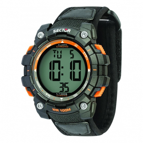 Sector Ex-77 51mm digital black nato str uomo R3251520001