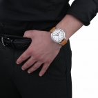 Philip Watch Grand archive 1940 43mm3h wht dial brw s uomo