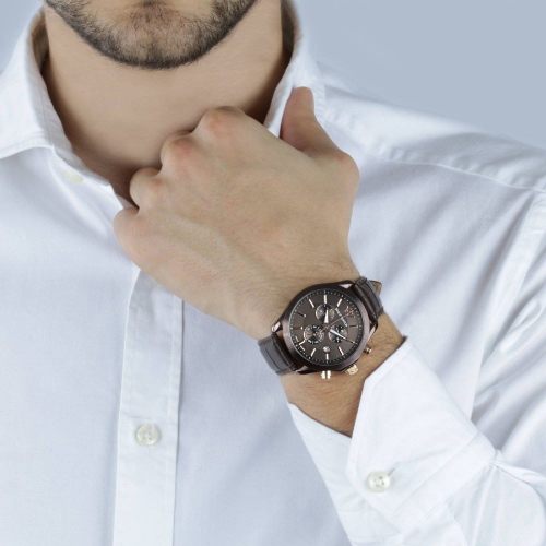 Philip Watch Blaze chr brown dial/brown strap uomo R8271665003