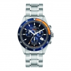 Philip Watch Sealion 42mm chr blue dial br ss uomo R8273609001