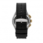 Maserati Triconic 43mm chr whi silver d blk st
