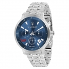 Maserati Gt 44mm chr blue dial br ss uomo R8873134002