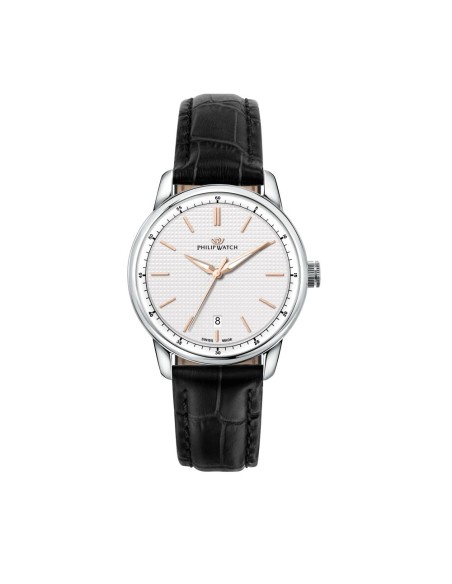 Philip Watch Anniversary 40mm 3h wsilv dial black st
