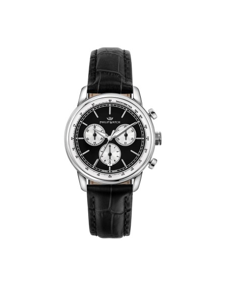 Orologio PHILIP WATCH uomo Anniversary cronografo pelle nero