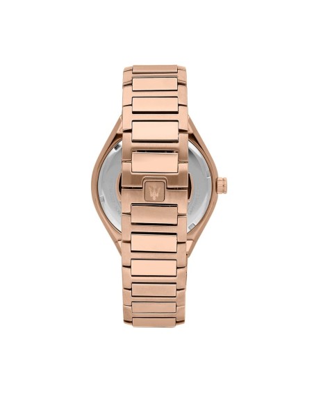 Orologio MASERATI uomo Stile data acciaio oro rosa / nero
