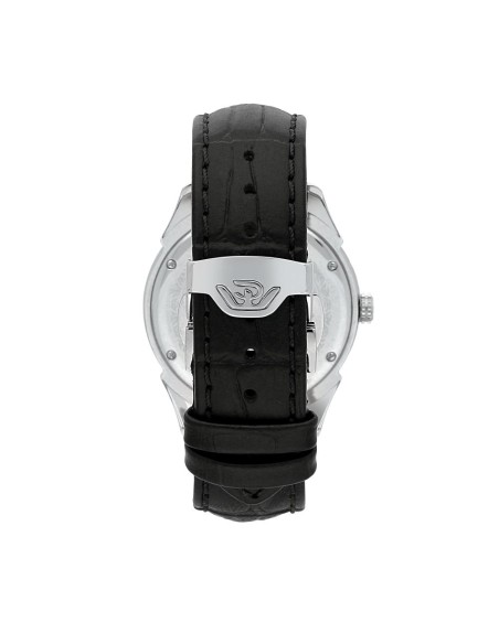 Orologio PHILIP WATCH uomo Roma data pelle nero / bianco