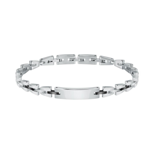 Bracciale MORELLATO uomo Motown acciaio / nero