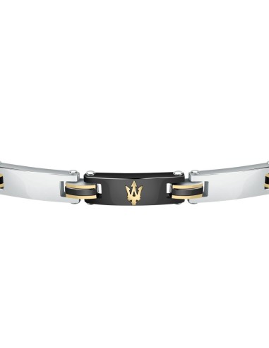 Bracciale MASERATI uomo Iconic acciaio /...