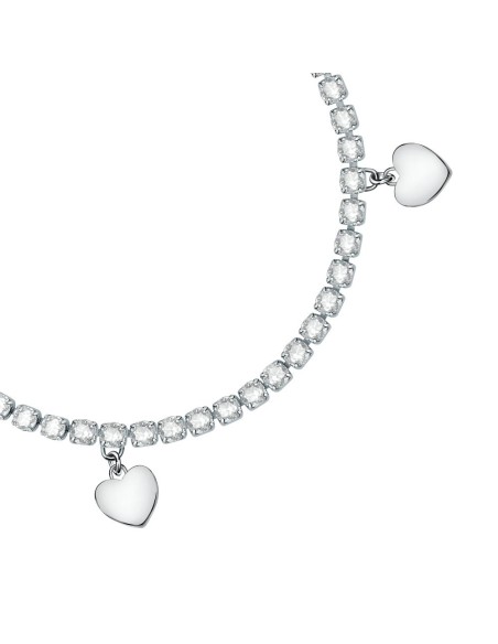 Bracciale SECTOR donna Tennis 3 cuori / cristalli bianchi