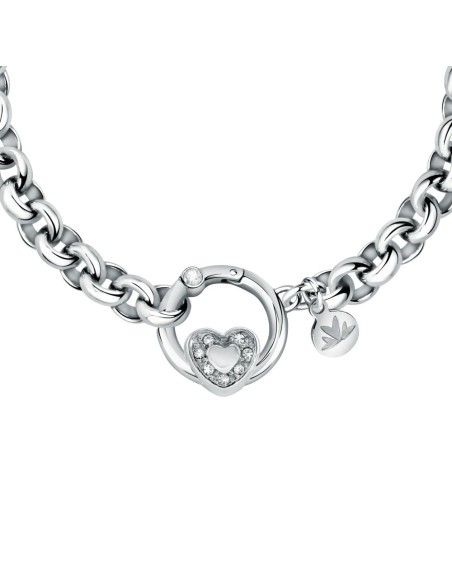 Bracciale MORELLATO Drops acciaio Love / cuore