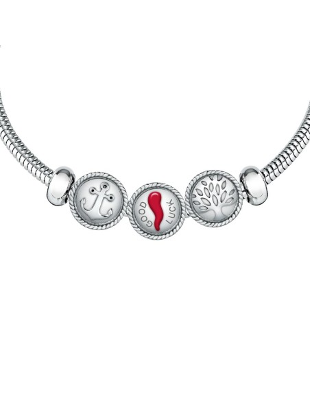 Bracciale MORELLATO uomo Drops acciaio 3 Beads