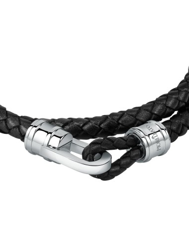 Bracciale MORELLATO uomo Moody pelle nero /...