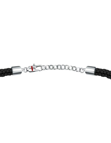 Bracciale SECTOR uomo Bandy pelle nero / rosa...