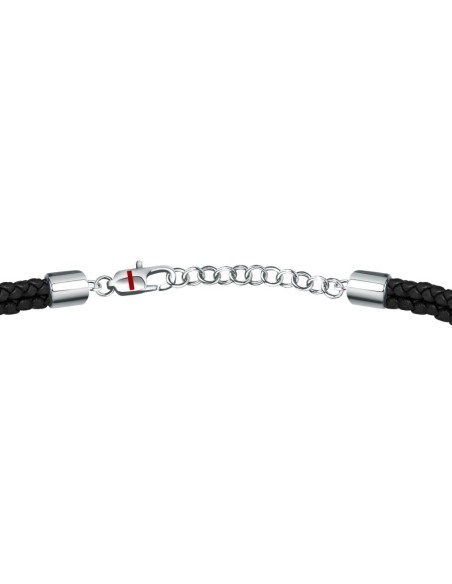 Bracciale SECTOR uomo Bandy pelle nero / rosa dei venti