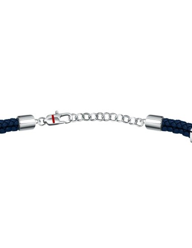 Bracciale SECTOR uomo Bandy pelle blu / ancora
