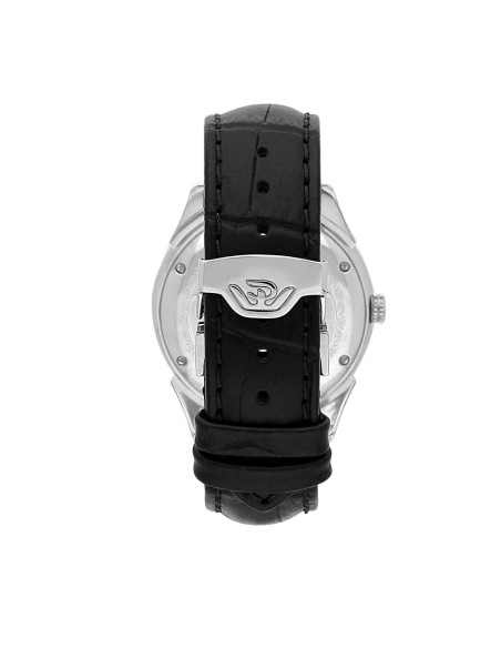 Orologio PHILIP WATCH uomo Roma automatico pelle nero / bianco