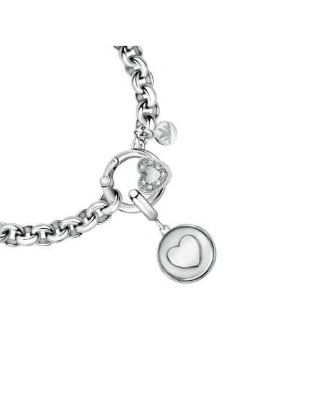 Bracciale MORELLATO Drops acciaio doppio cuore