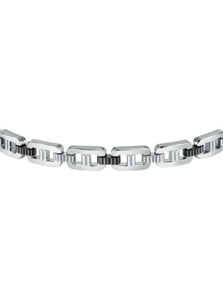 Bracciale MORELLATO uomo Motown acciaio / inserto nero
