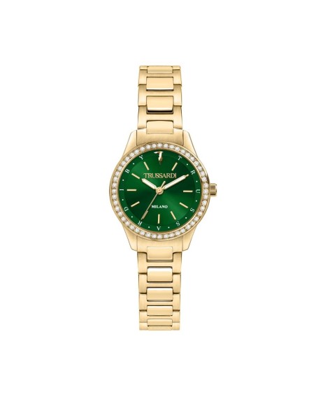 Orologio TRUSSARDI donna T-sky acciaio dorato / verde (R2453151506)
