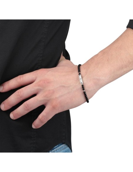 Morellato Mister br dk.gun boules tag + blk diamon uomo SANF06
