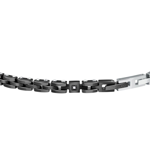 Bracciale MORELLATO uomo Diamonds ceramica nera...