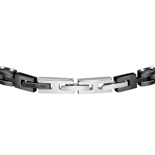 Bracciale MORELLATO uomo Diamonds ceramica nera...